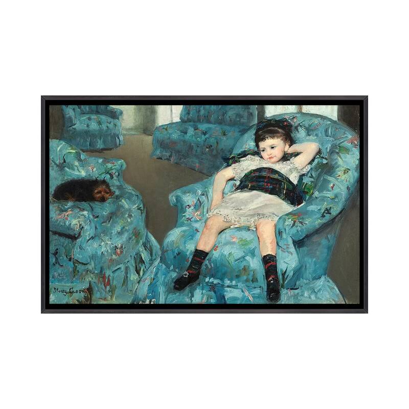 iCanvas "Little Girl In A Blue Armchair, 1878" by Mary Stevenson